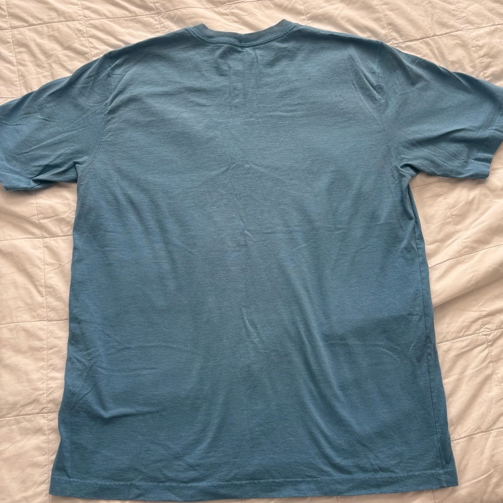 Carhartt Men's Short Sleeve Pocket Tees in Light Blue, Dark Heather, Gray - Picture 3 of 9